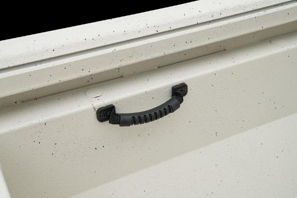 Manufacturer Provided Image: Manufacturer Provided Image: Handle on Ranger RB210 boat, 2025 model, featuring a durable, textured design.