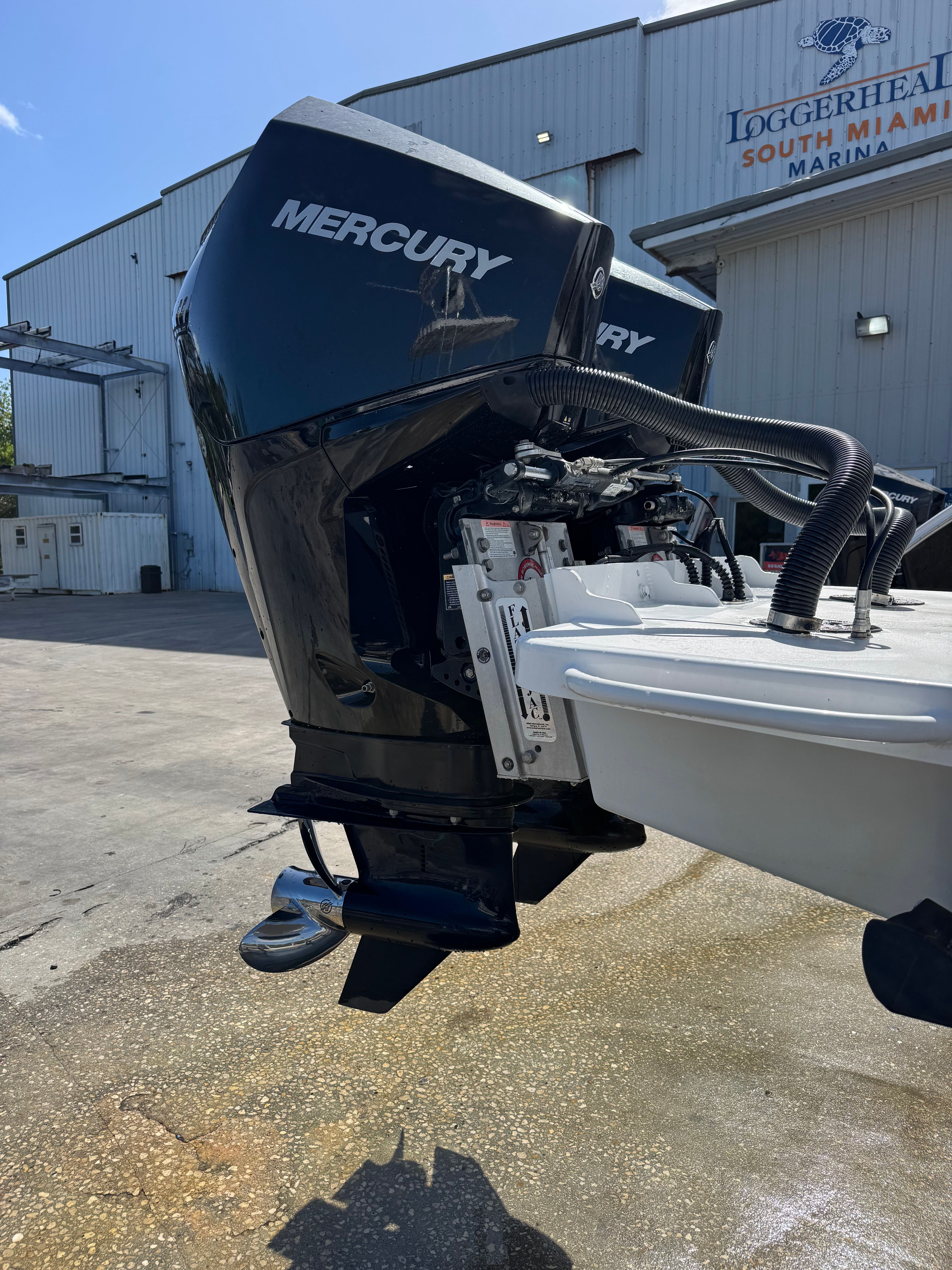 2024 Latitude Tournament Boats 25' CC with Mercury outboard motor.