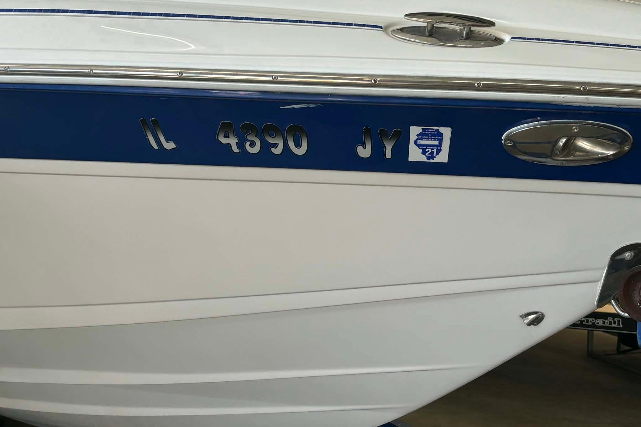 1999 Tide Craft Trophy Angler boat with registration IL 4390 JY.