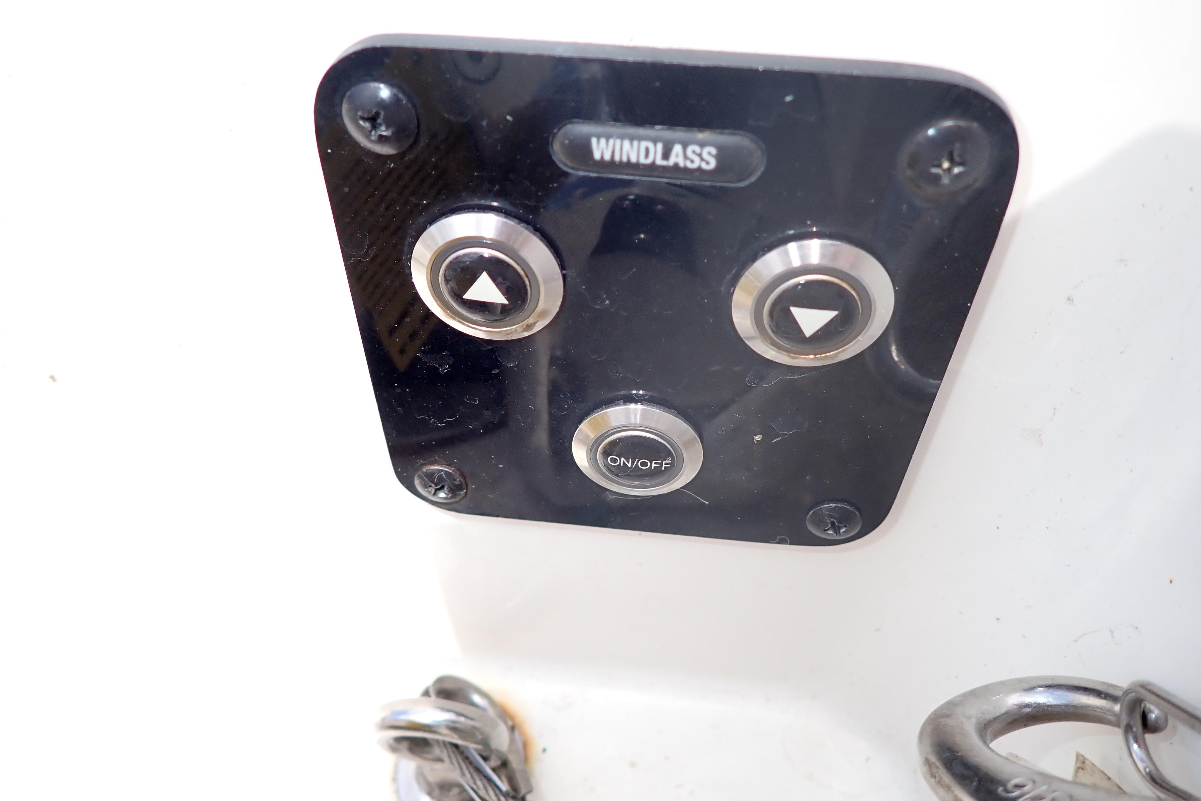 Windlass control panel on 2019 Key West 263 FS boat.