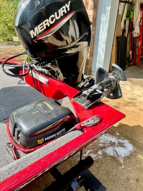 Bass Tracker Classic XL 2022 with Mercury engine and Minn Kota trolling motor.