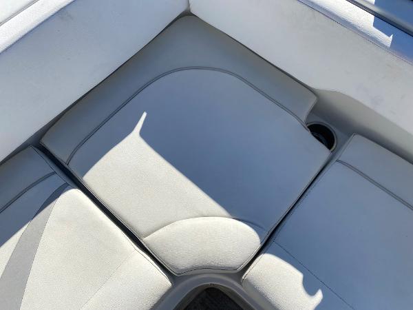 2019 Caravelle 19 EBo Bowrider boat interior seating area.