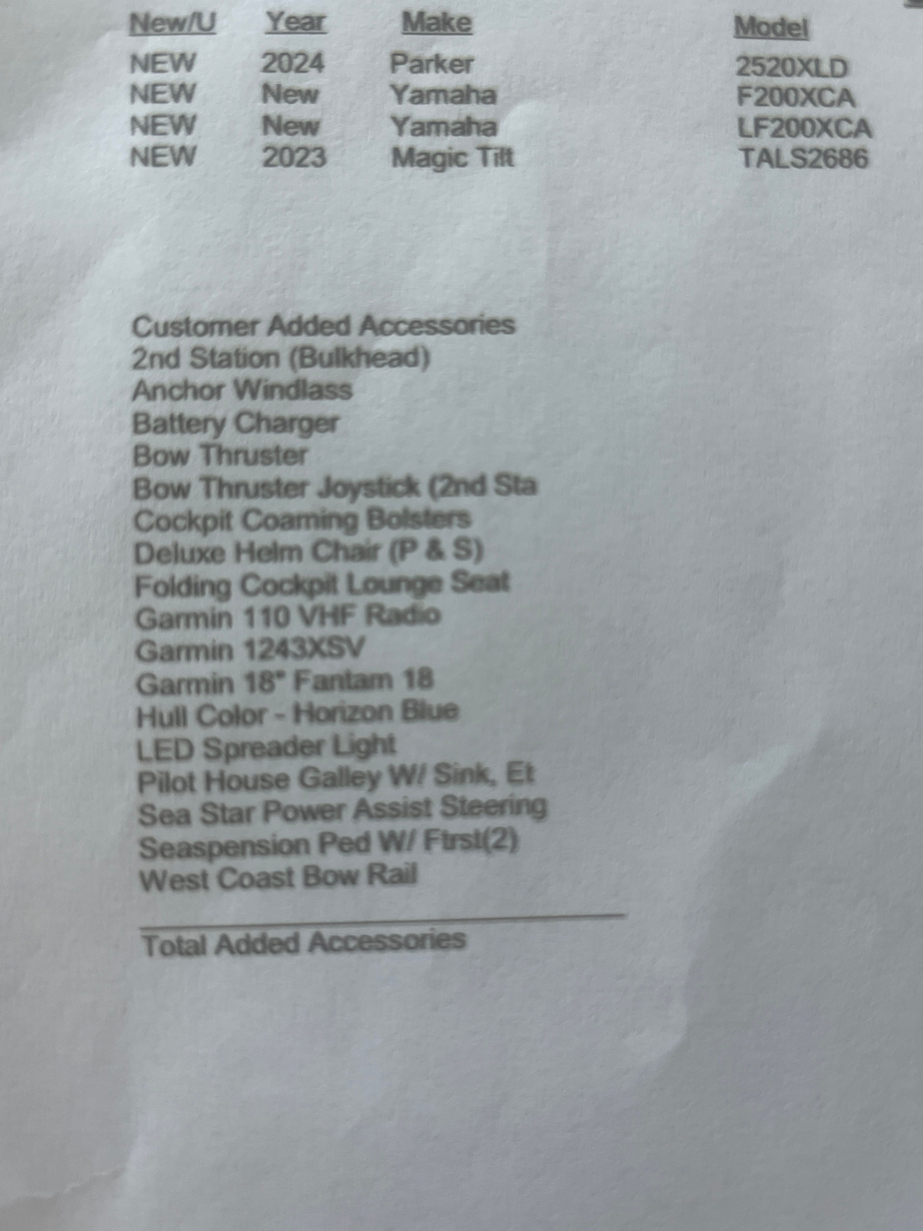 2024 Parker 2520 XLD Sport Cabin - 2