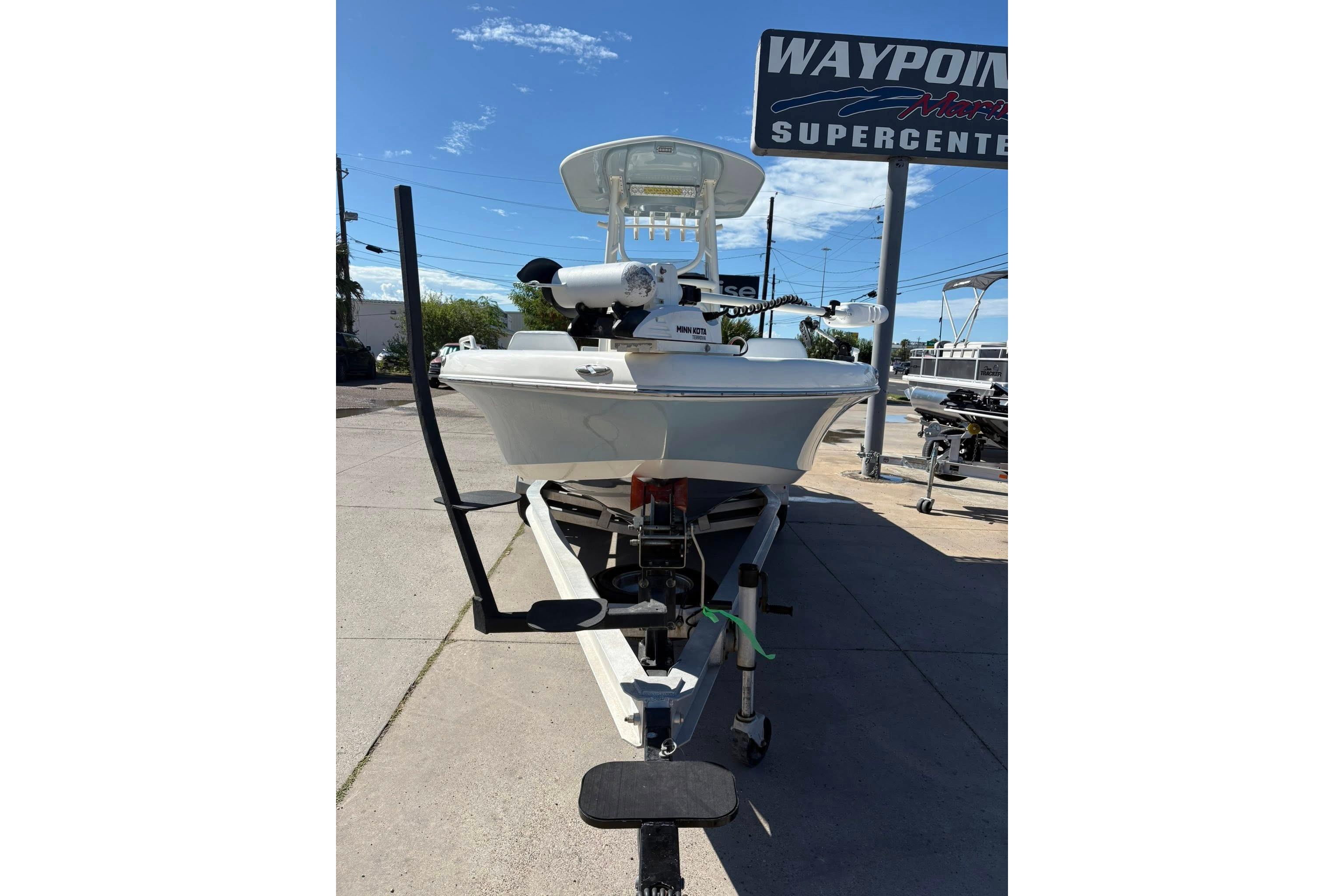 2023 Skeeter SX2550 Family boat on trailer at Waypoint Marine Supercenter.