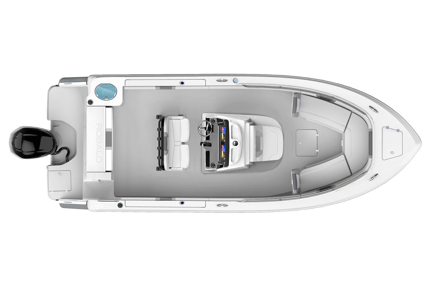 Manufacturer Provided Image: Top view of 2026 Robalo R230 Center Console boat, showcasing spacious layout.