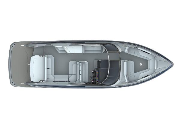 Manufacturer Provided Image: Top view of 2026 Formula 360 Crossover Bowrider I/O boat layout.