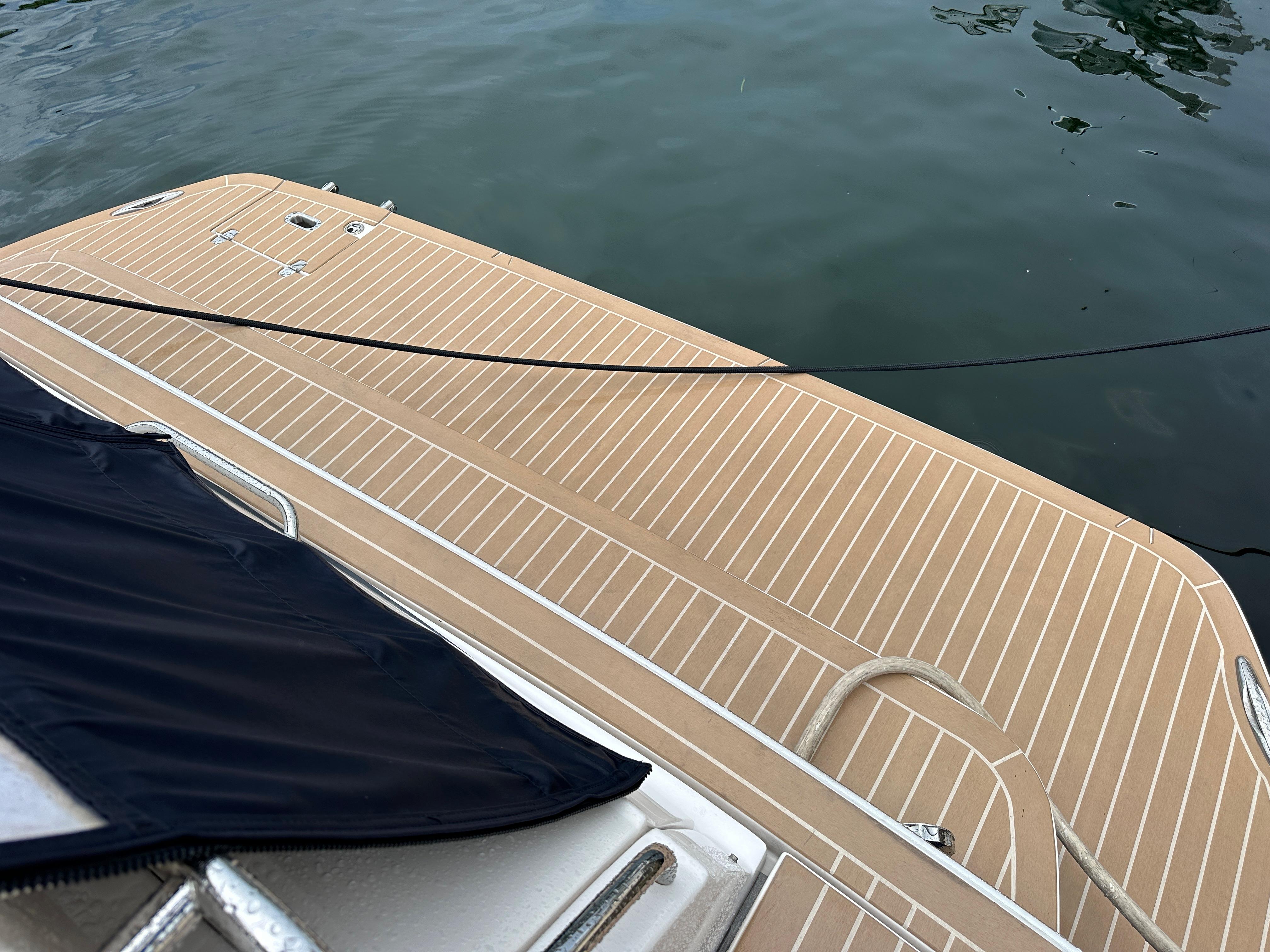 2007 Regal 4460 Commodore swim platform with teak decking.