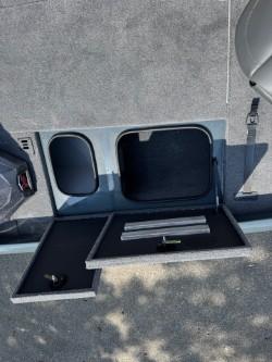 2025 Ranger RT198P boat storage compartments open.