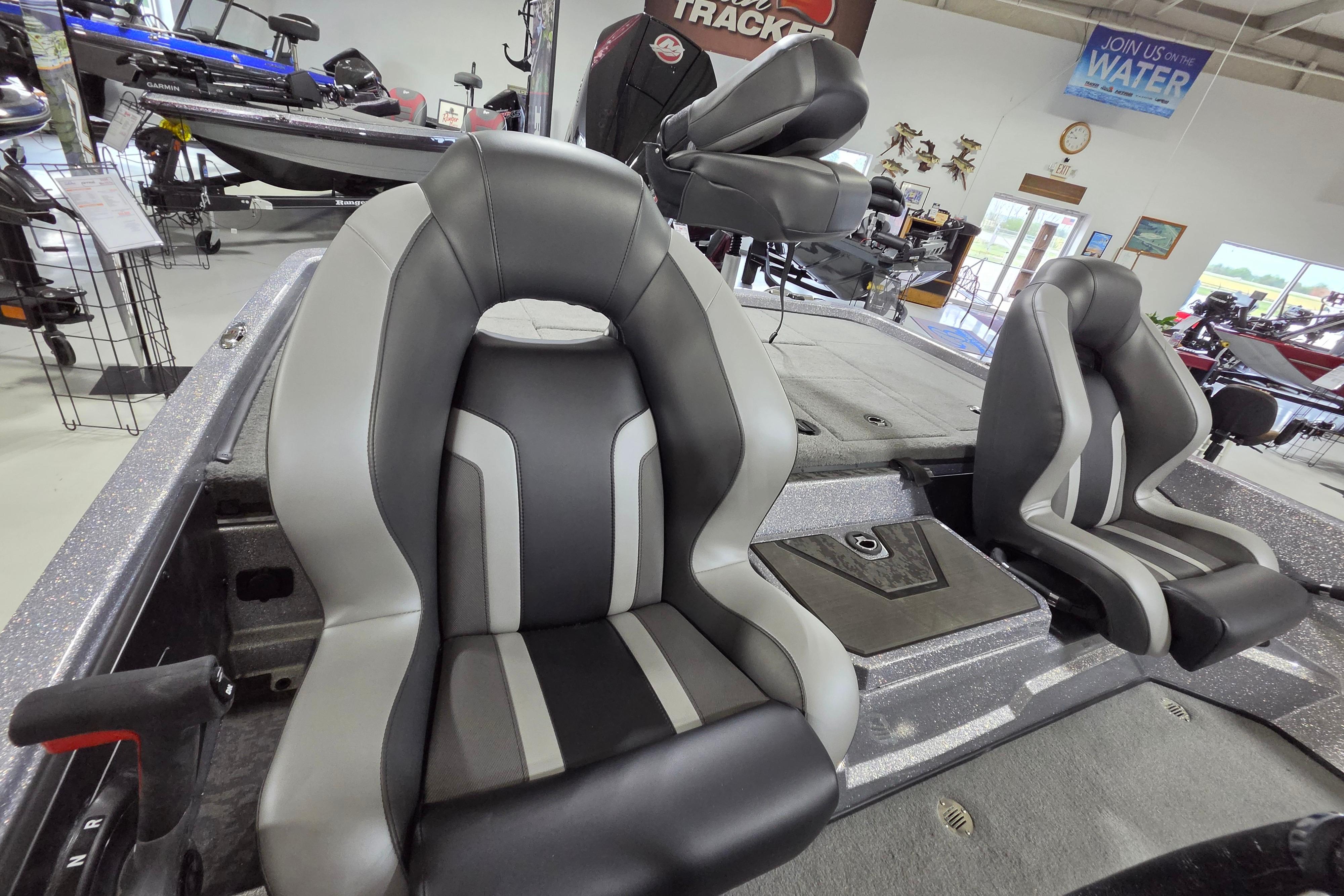 2026 Nitro Z19 XL boat interior with sleek, modern seating design.