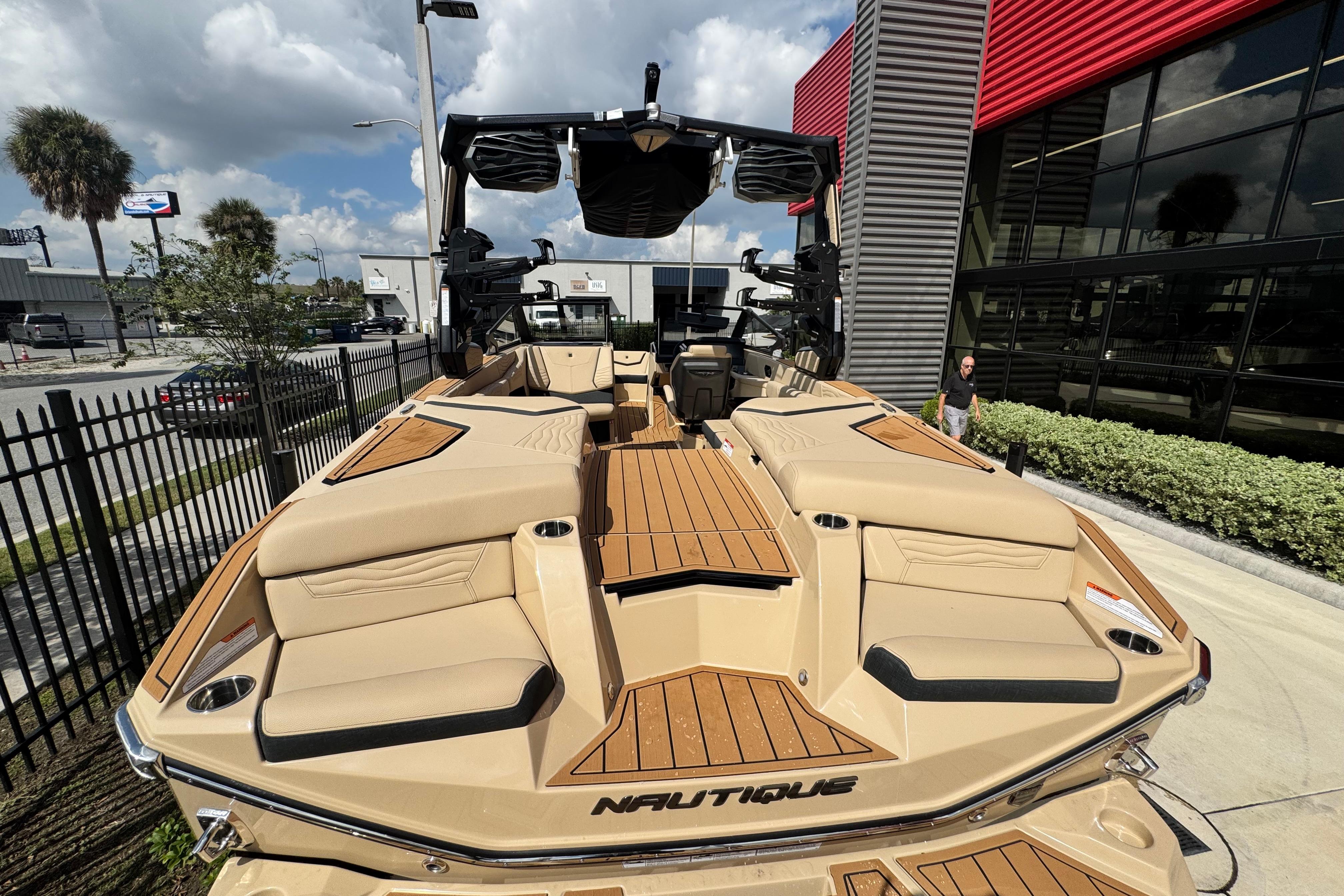 2026 Nautique Super Air Nautique G23 Paragon boat with luxurious seating and sleek design.