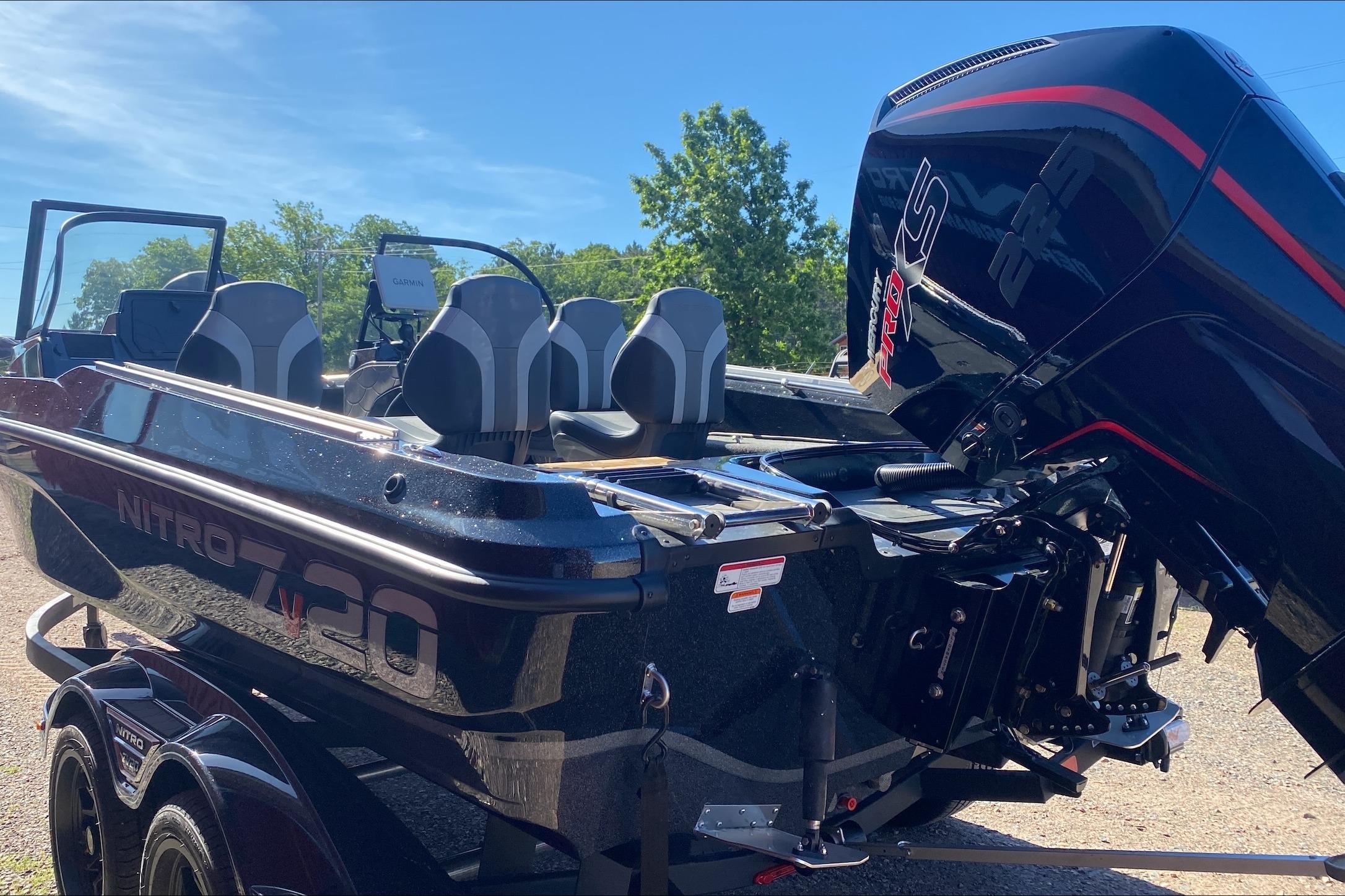 2026 Nitro ZV20 Pro boat with powerful engine, sleek design, and comfortable seating.