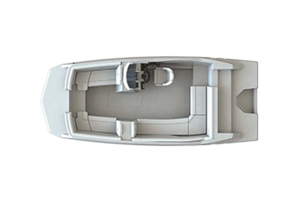 Manufacturer Provided Image: Aerial view of Starcraft SVX 211 OB boat, 2026 model.