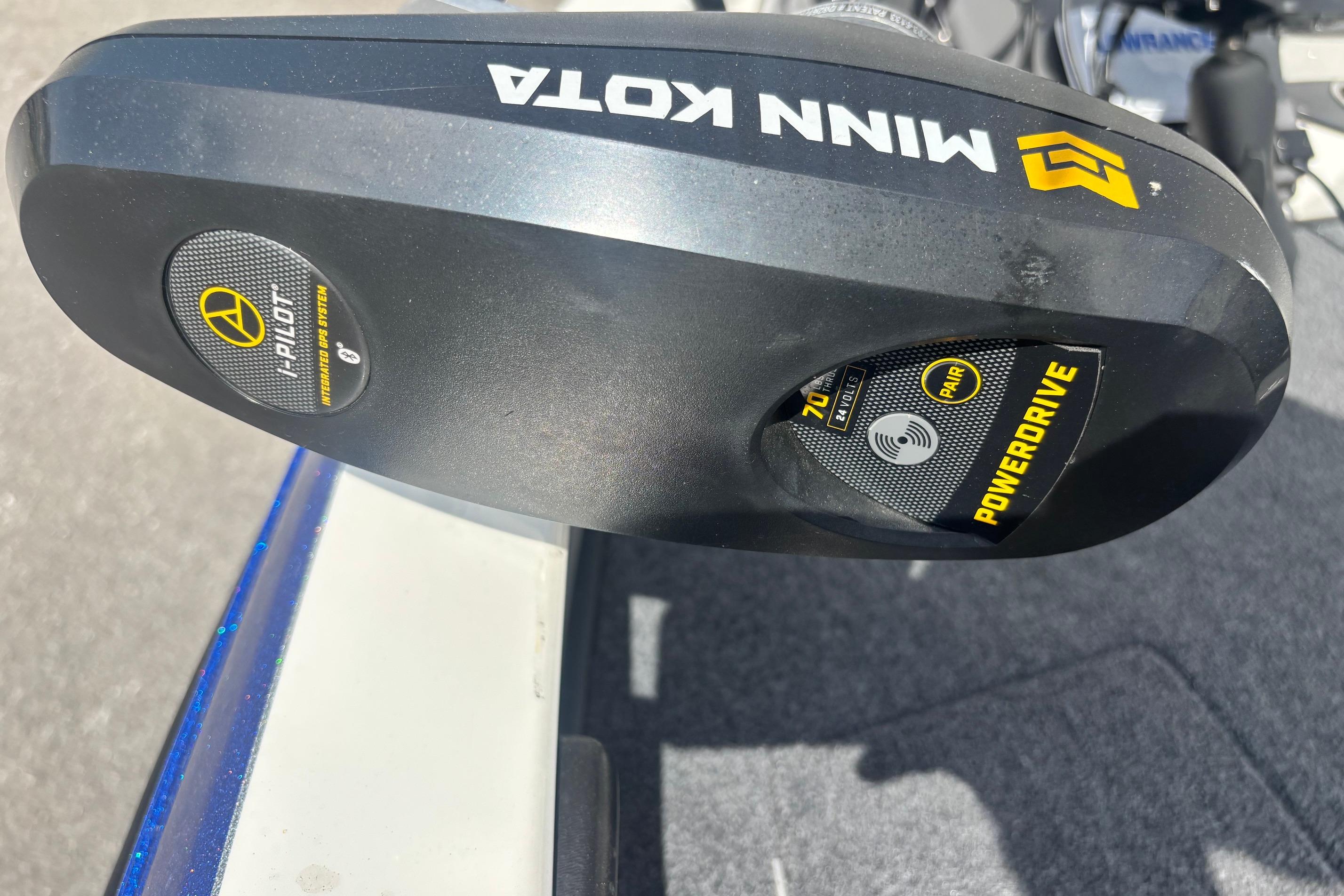 Minn Kota PowerDrive motor on 2022 Ranger 1880MS boat, featuring i-Pilot technology.