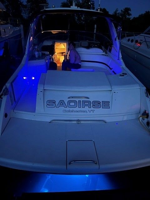 2006 Formula 330 Sun Sport boat with night lighting.