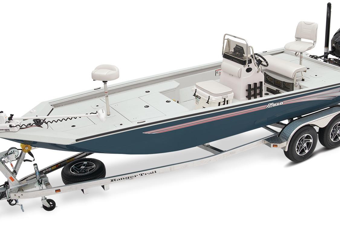 Manufacturer Provided Image: 2026 Ranger RB210 boat on trailer, featuring sleek design and modern amenities.