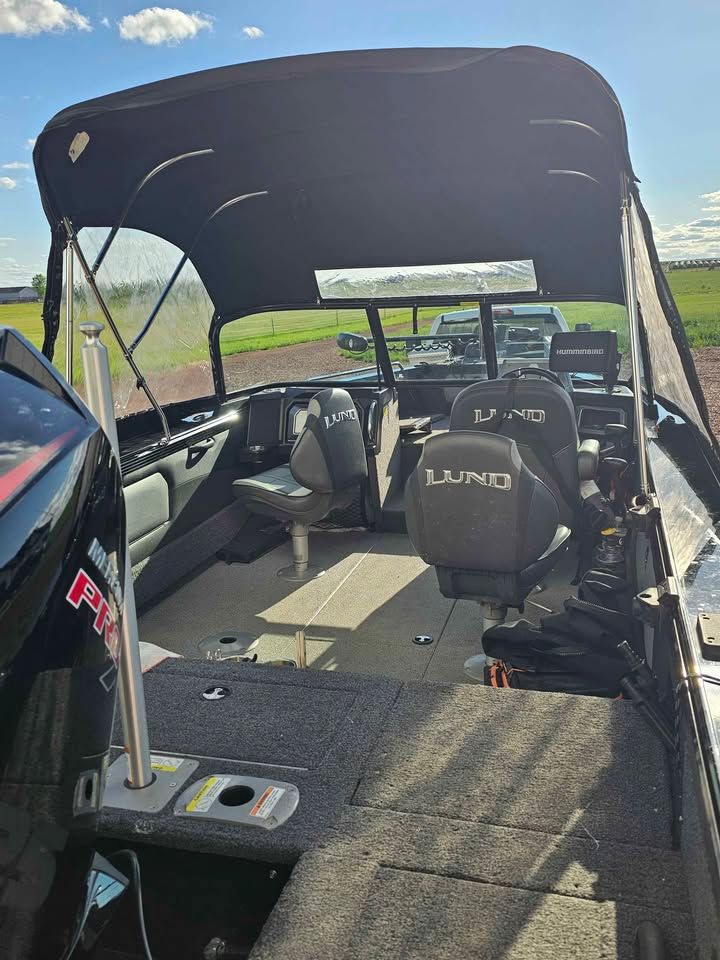 Interior view of a 2020 Lund 1975 Tyee boat.