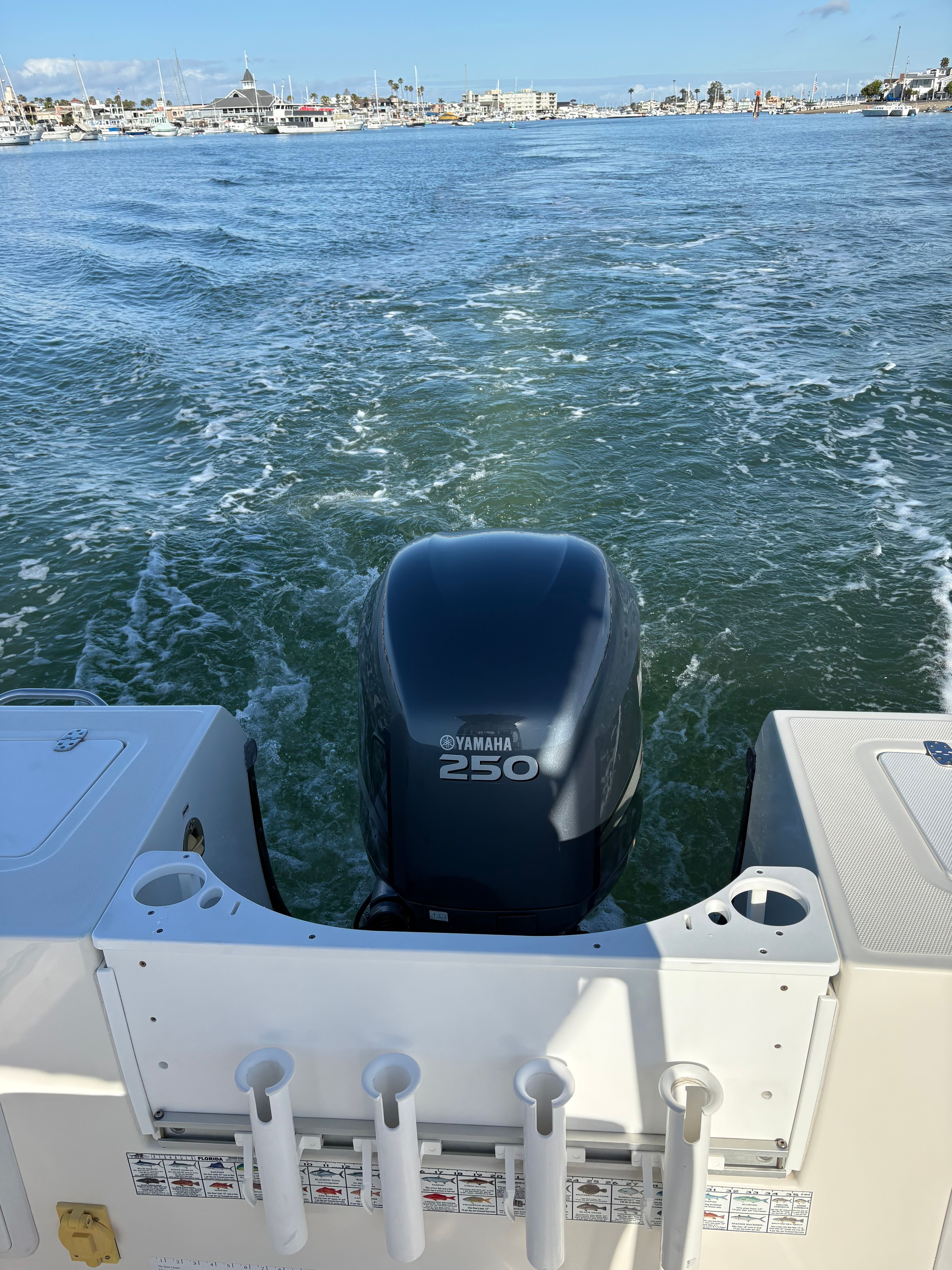 Edgewater 228CC 2008 with Yamaha 250 engine on the water.