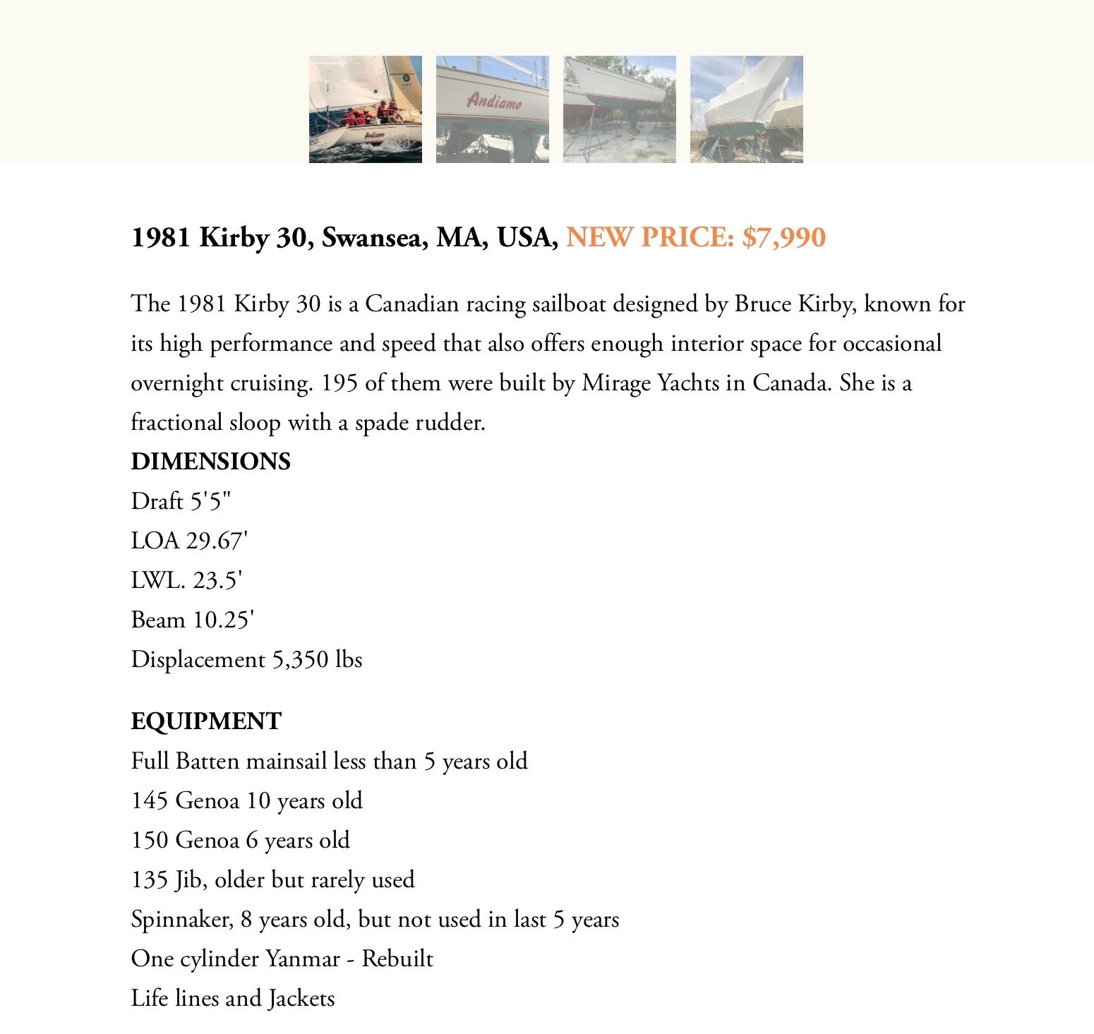 1981 Bruce Kirby 30 foot - 2