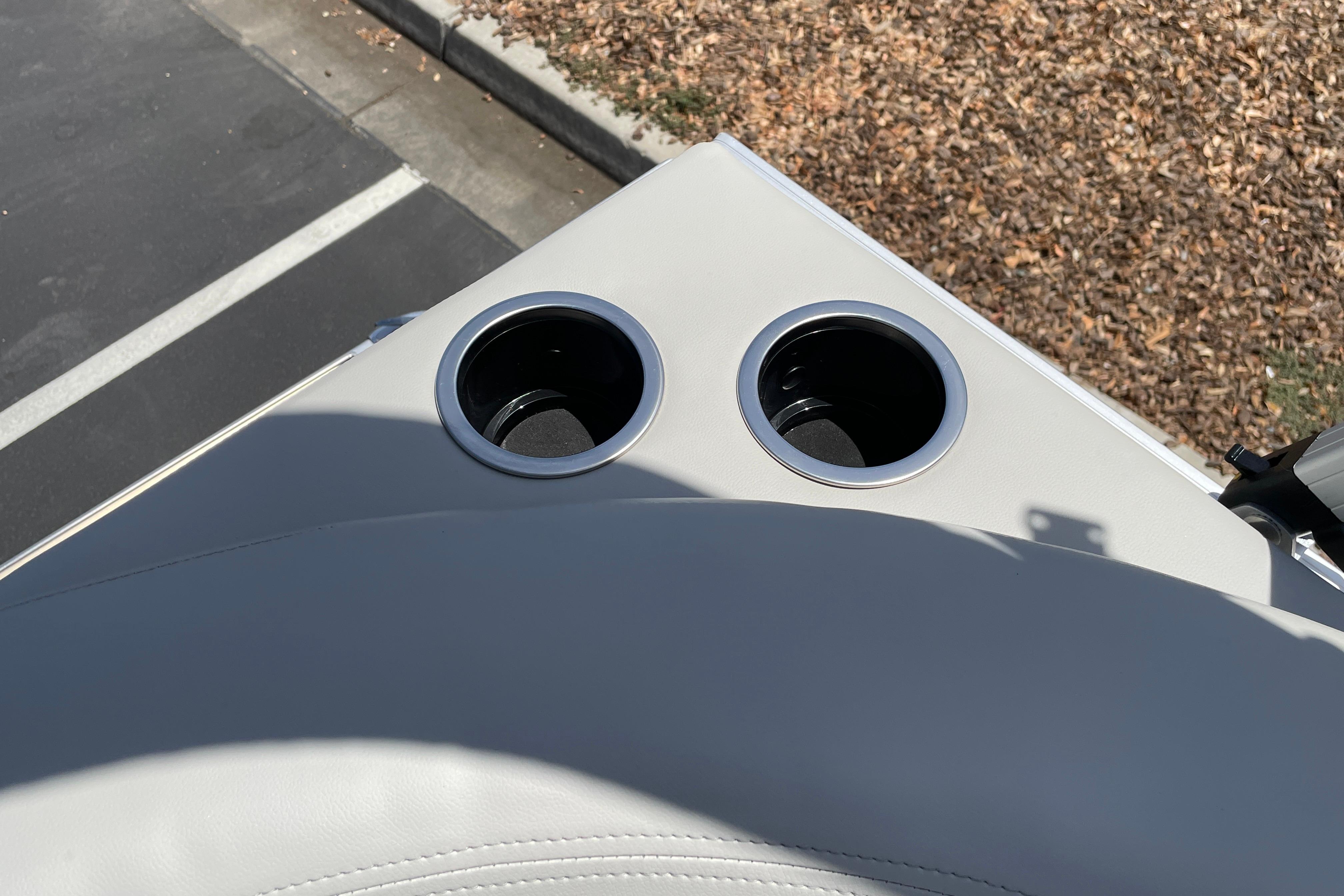 Cup holders on the 2026 Sun Tracker Bass Buggy 16 XL Select boat.