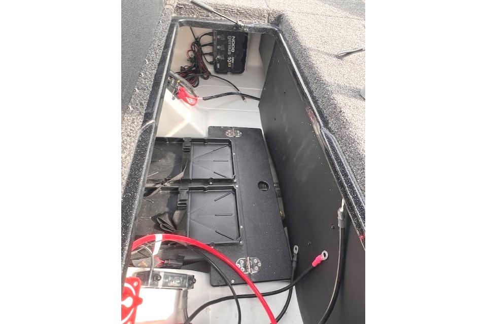 Interior view of 2026 Nitro Z19 XL with battery compartment.
