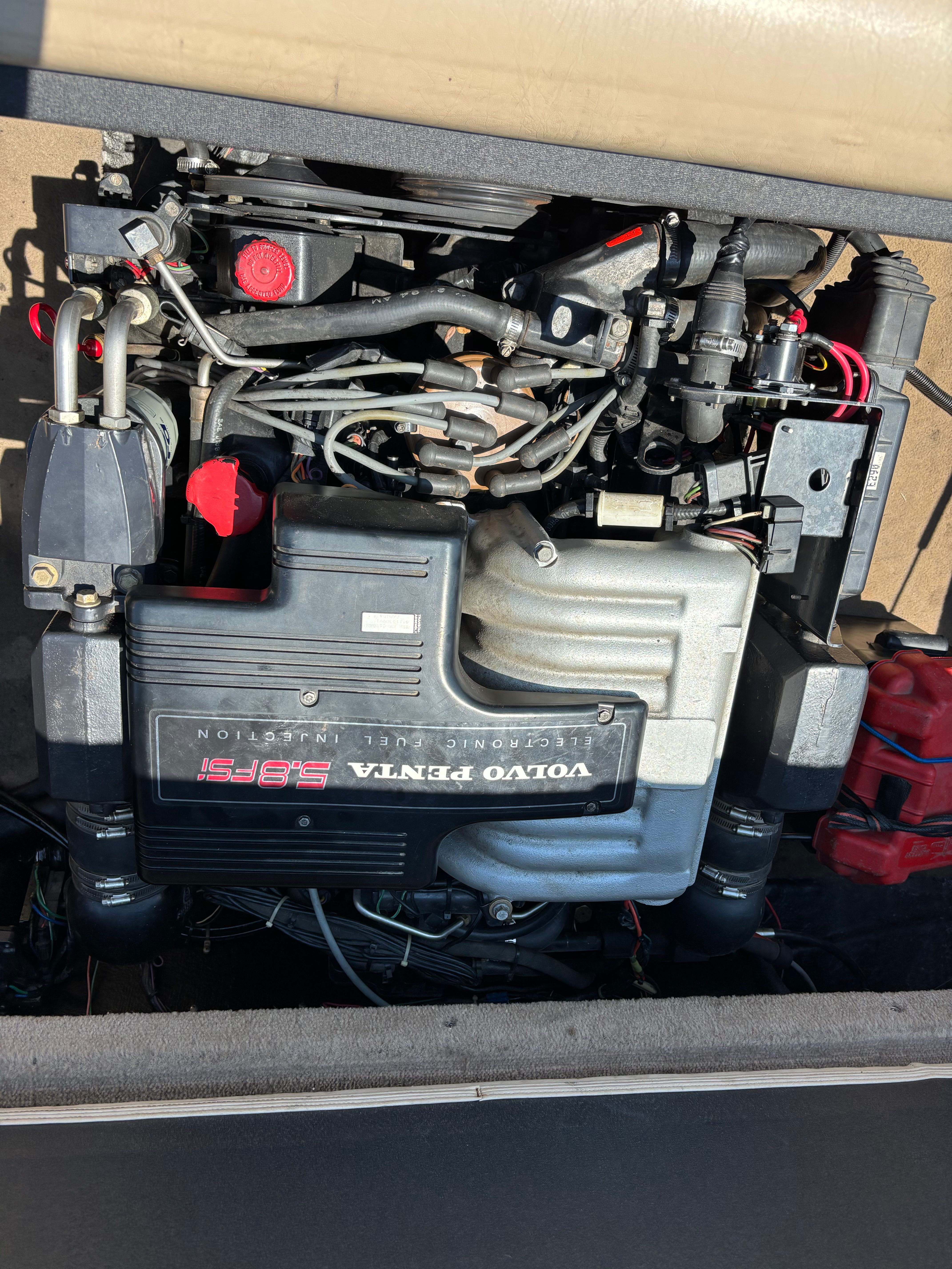 Volvo Penta 5.8 FSI engine in a 1996 Conquest 2100.