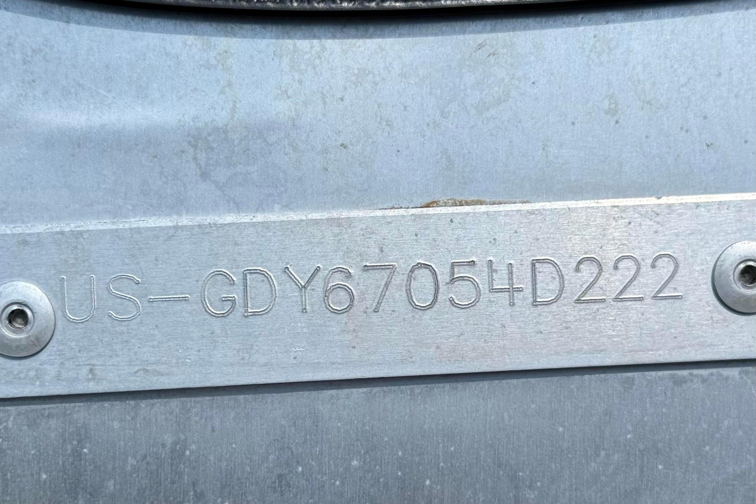Hull identification number on 2022 Godfrey SWEETWATER 2486 boat.