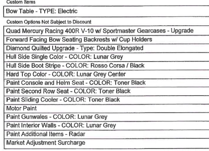 Nor-Tech 390 Sport 2024 with custom options and colors.