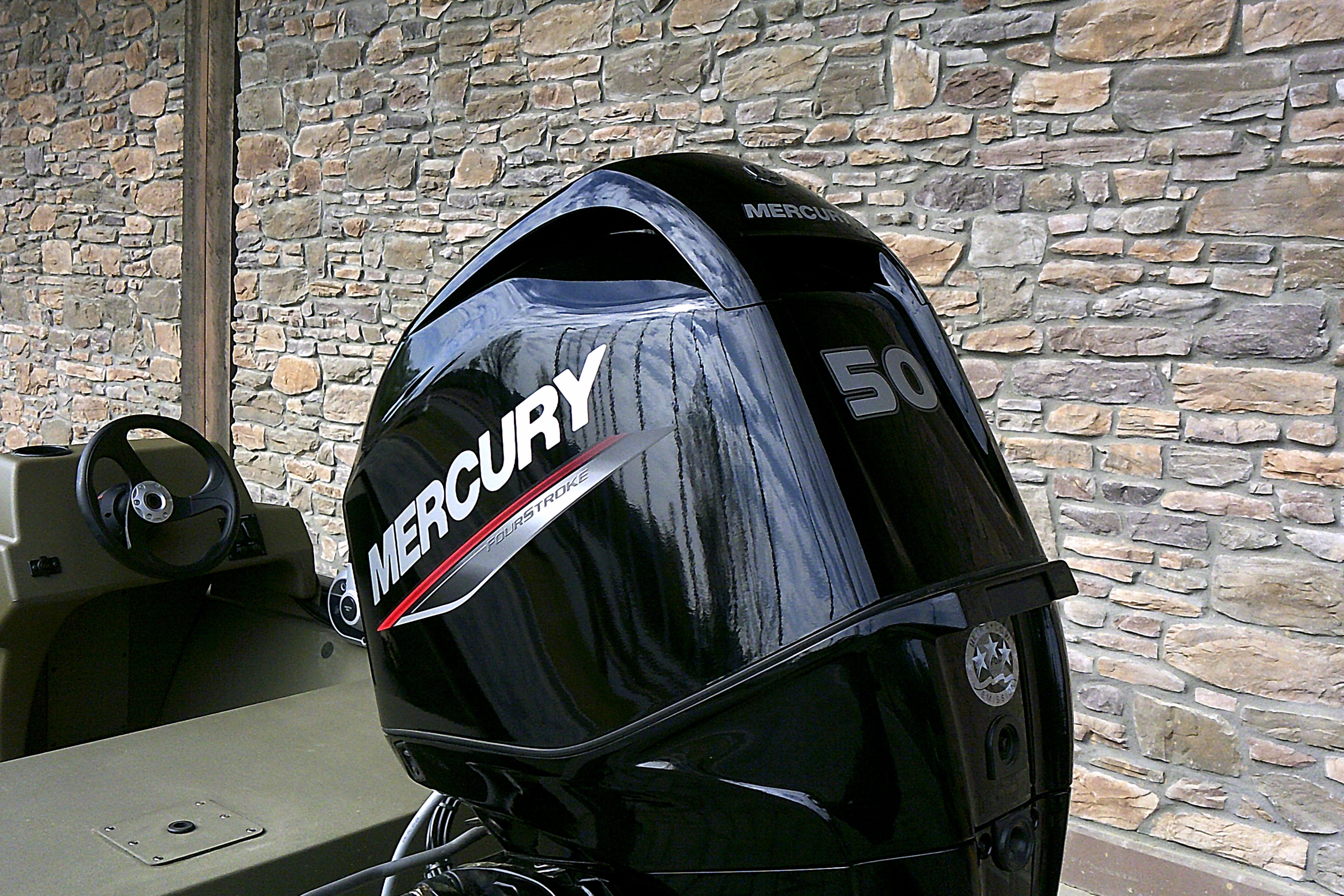2026 Tracker Grizzly 1648 SC with Mercury 50 horsepower outboard motor.