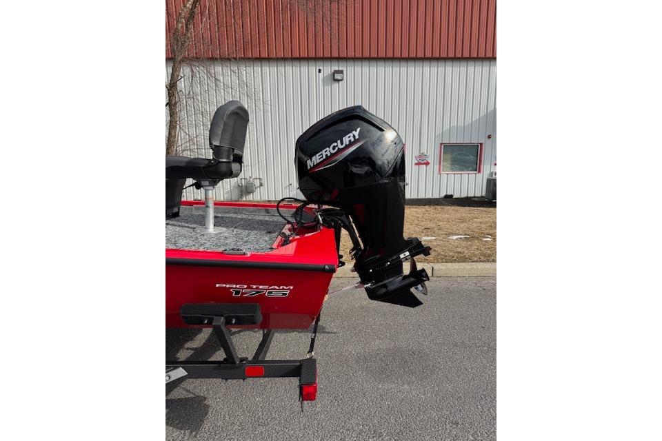 2026 Tracker Pro Team 175 Crappie Edition boat with Mercury outboard motor.