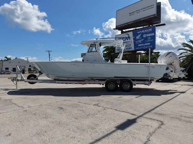 Tidewater 3100 Carolina Bay 2026 on trailer, sunny day.