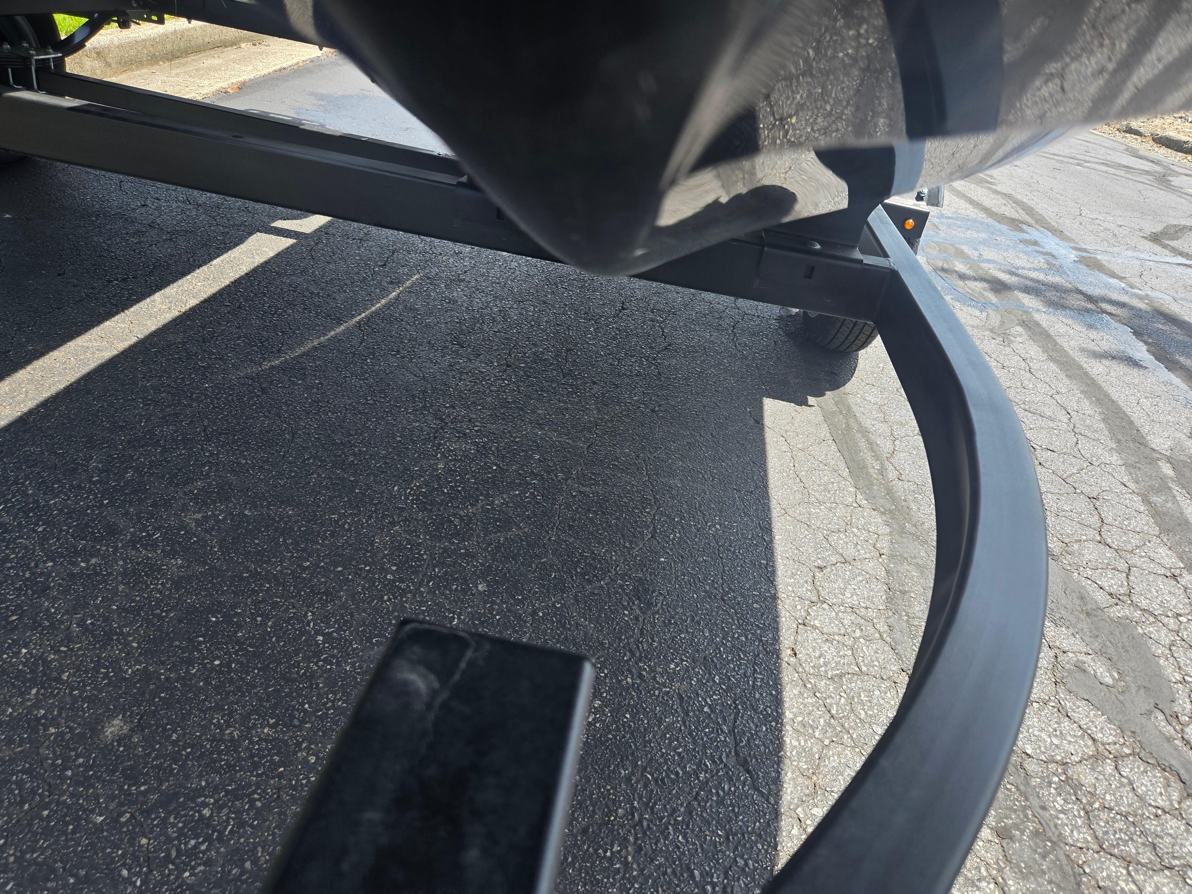 2016 Sea-Doo GTX Limited iS 260 on a trailer, viewed from underneath.