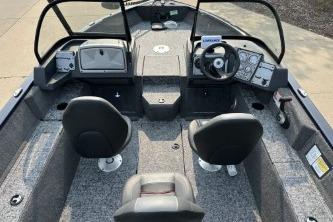 2026 Tracker Pro Guide V-175 WT boat interior with dual seats and steering console.