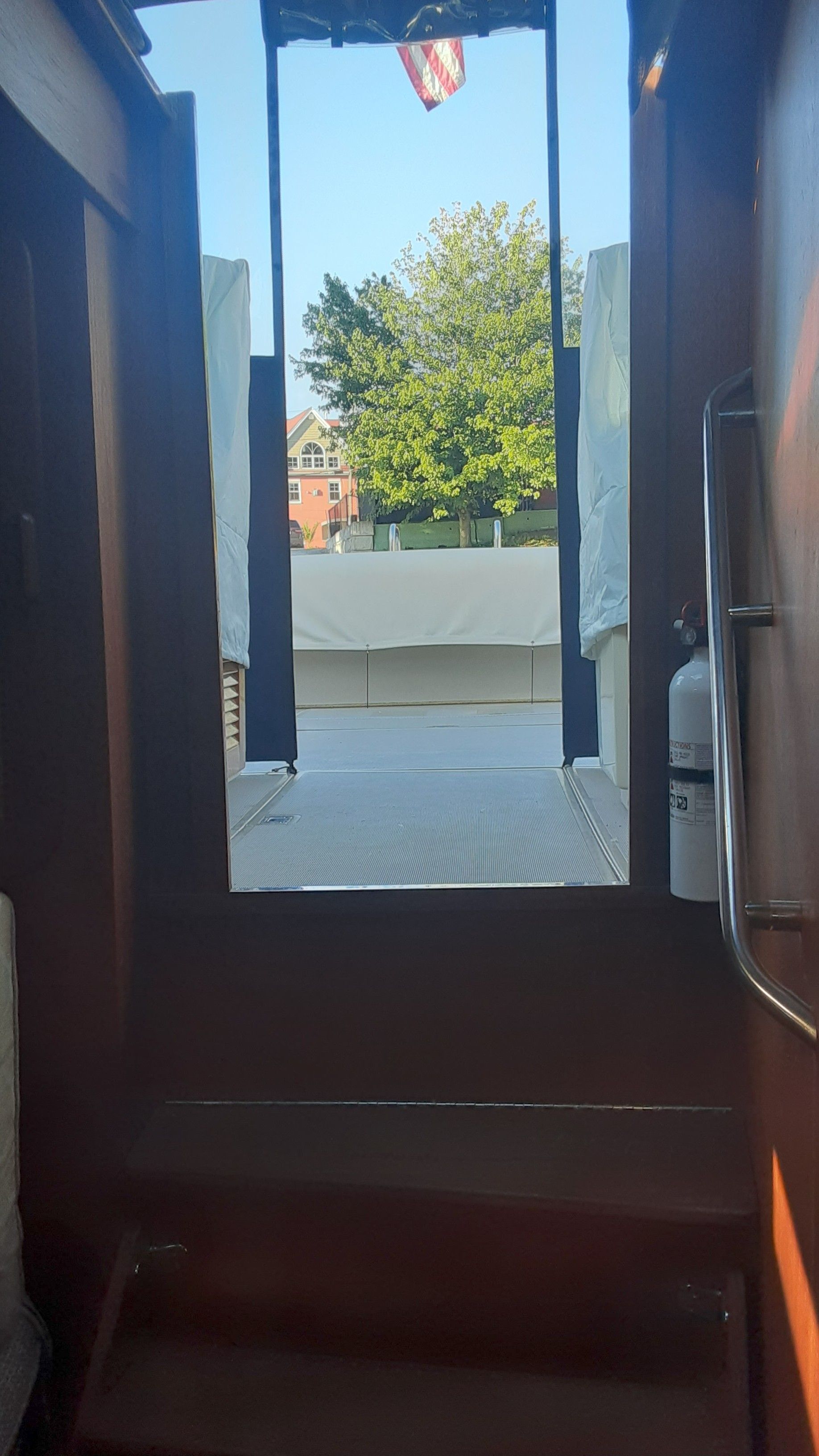 Interior view of a 1985 Tiara Yachts 3100 Open.