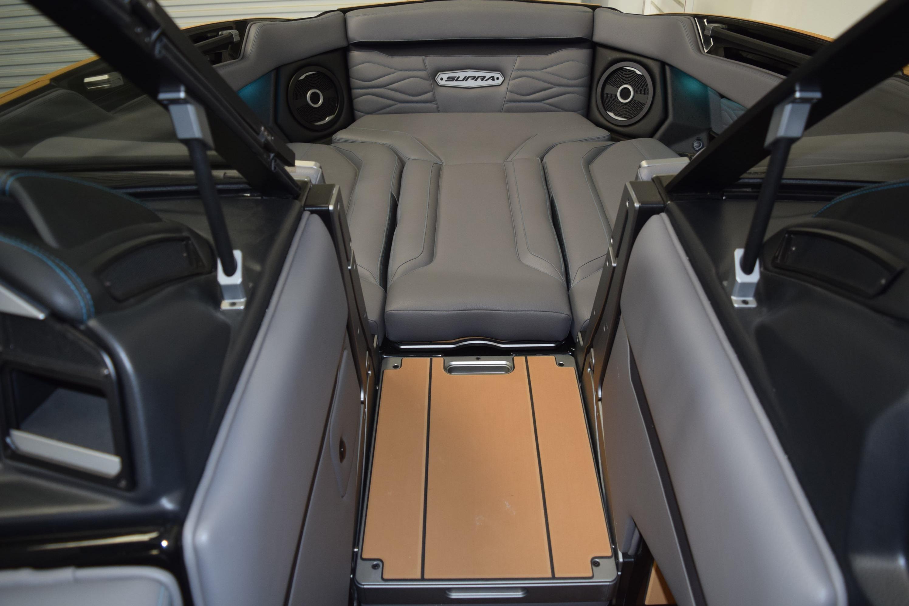 2026 Supra SL 550 interior with luxurious seating and advanced audio system.