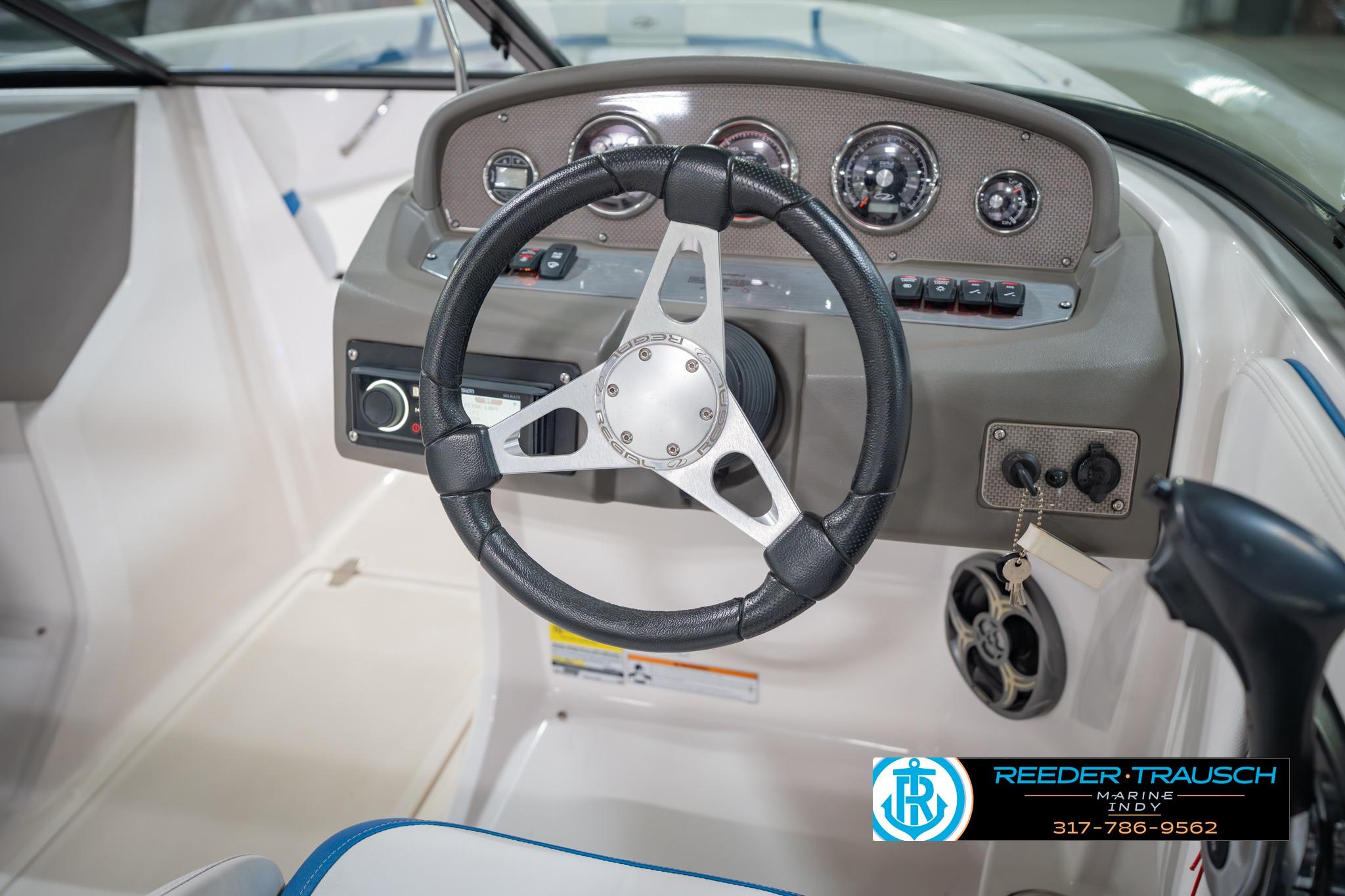 2015 Regal 2000 ESX Bowrider dashboard with steering wheel and controls.