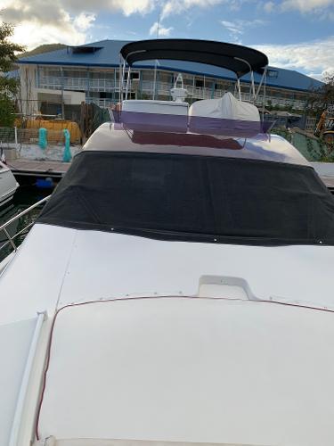 2001 Raffaelli Maestrale 52 yacht docked at marina.