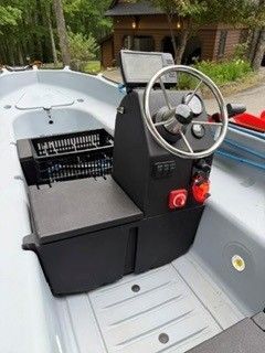 Interior view of a 2021 Whaly 435R boat.