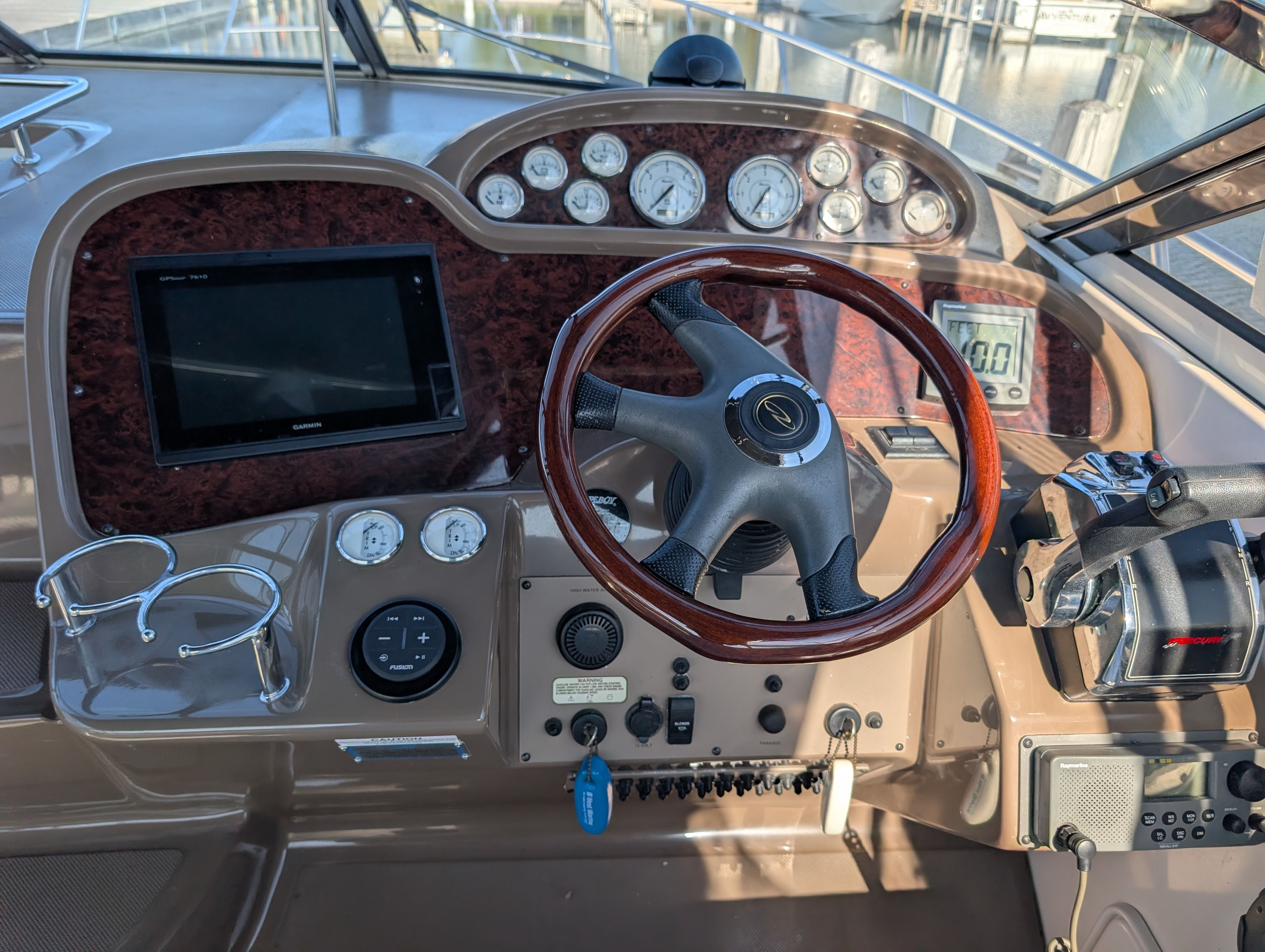 Cockpit of 2005 Regal Commodore 3560 yacht.