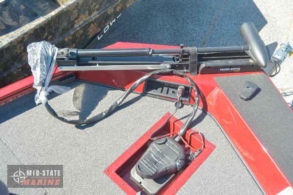 2024 Lowe Stinger 195 Bass boat with Minn Kota trolling motor.