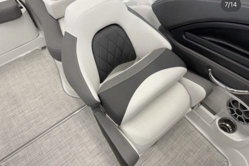 2026 Crownline Eclipse E255 boat interior with stylish seating and modern design.