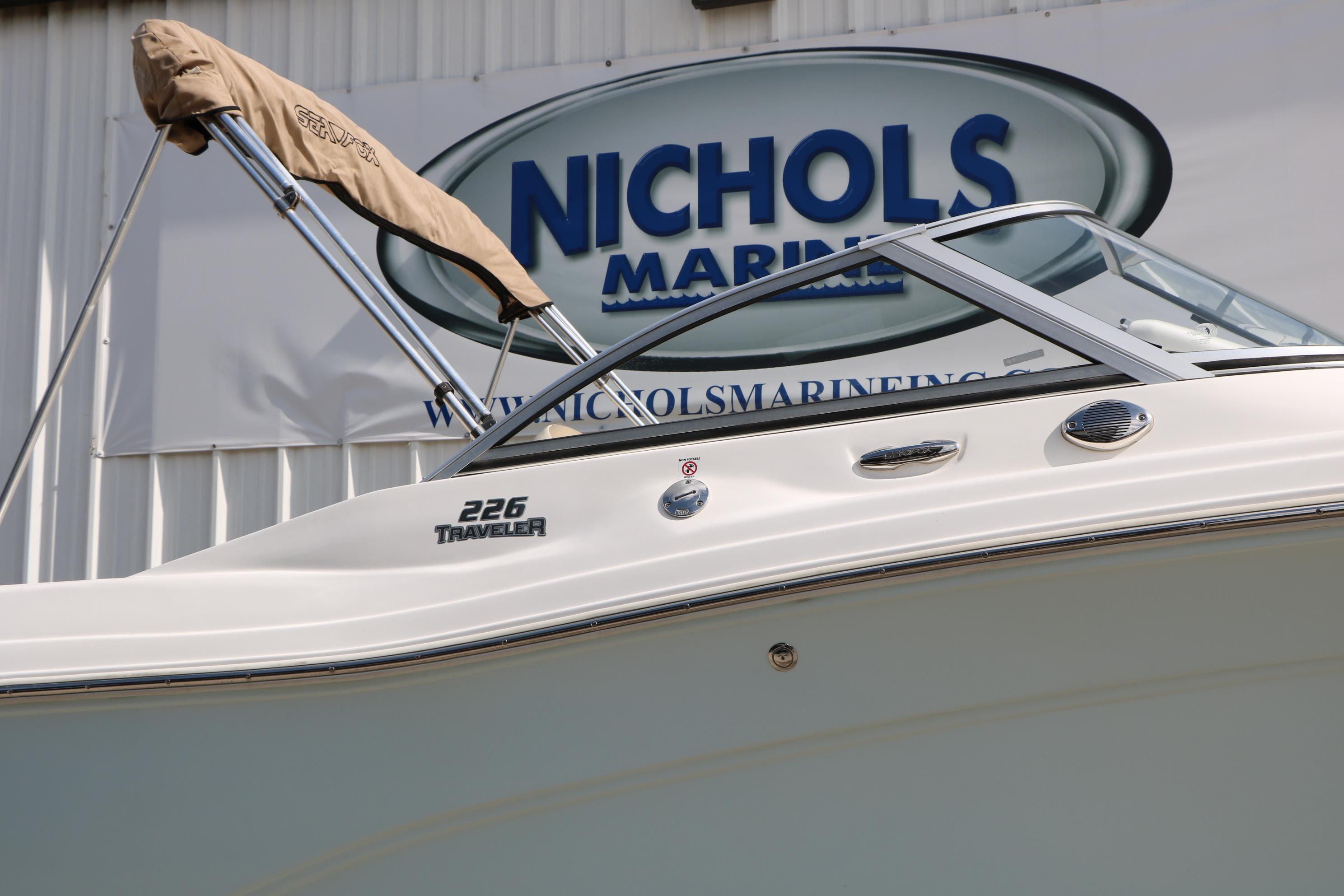 2017 Sea Fox 226 Traveler boat at Nichols Marine dealership.
