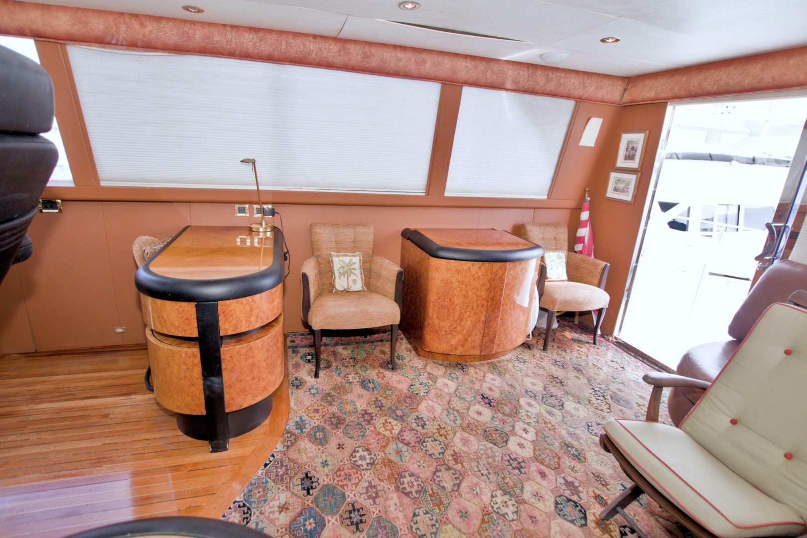 1998 Lazzara Yachts 76 Skylounge Grand Salon - Image 61