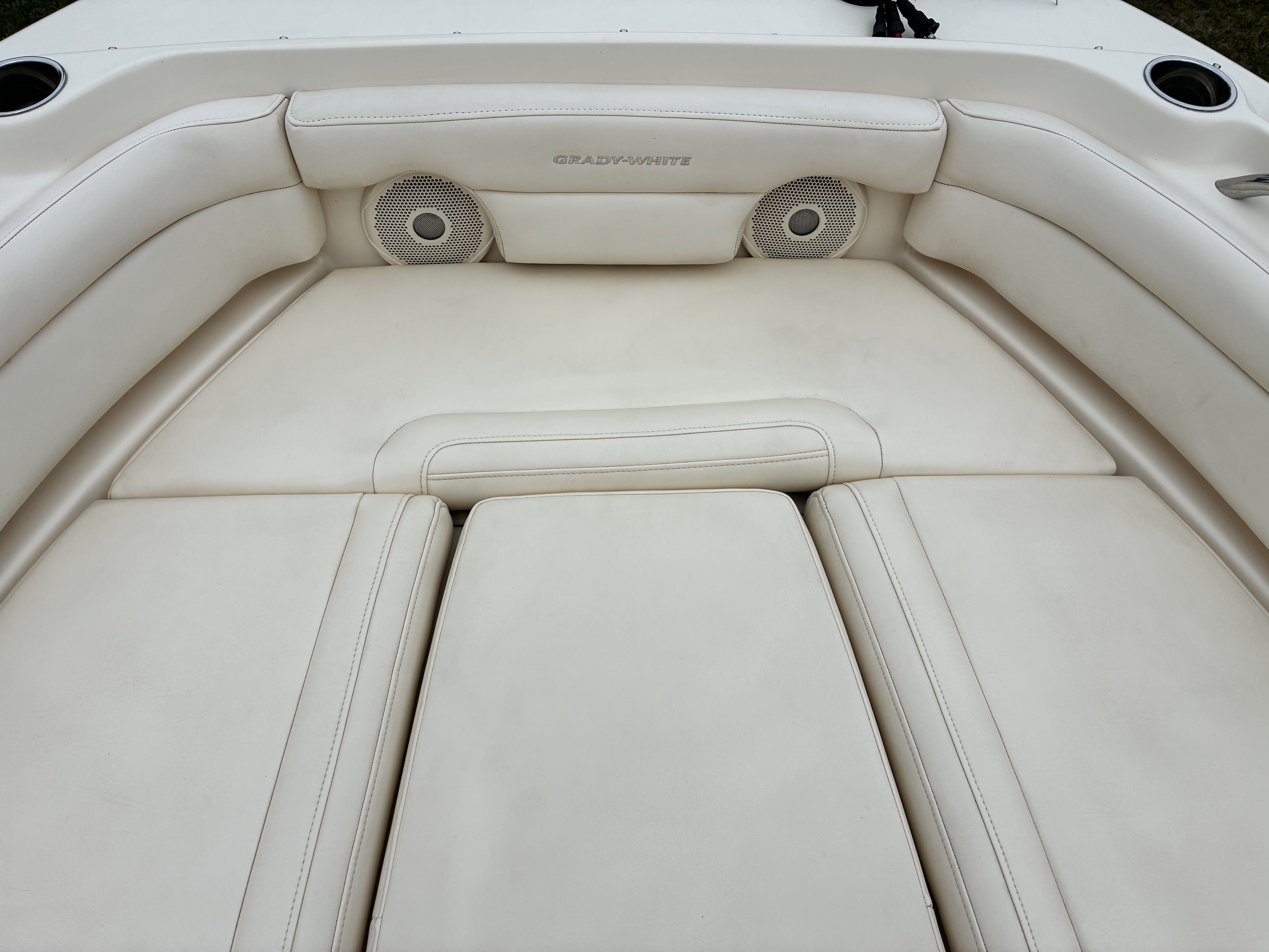 Interior of 2018 Grady-White Freedom235 boat.