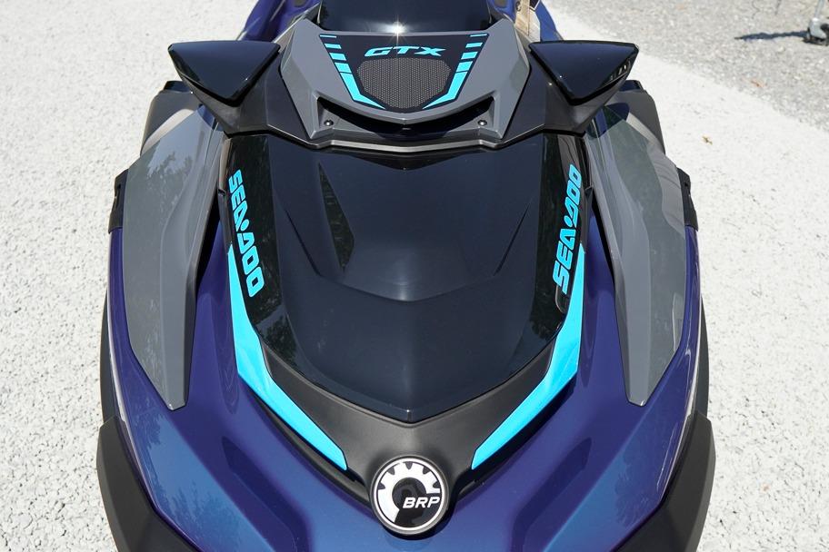 2026 Sea-Doo GTX 170 jet ski, sleek design with blue accents on a gravel surface.