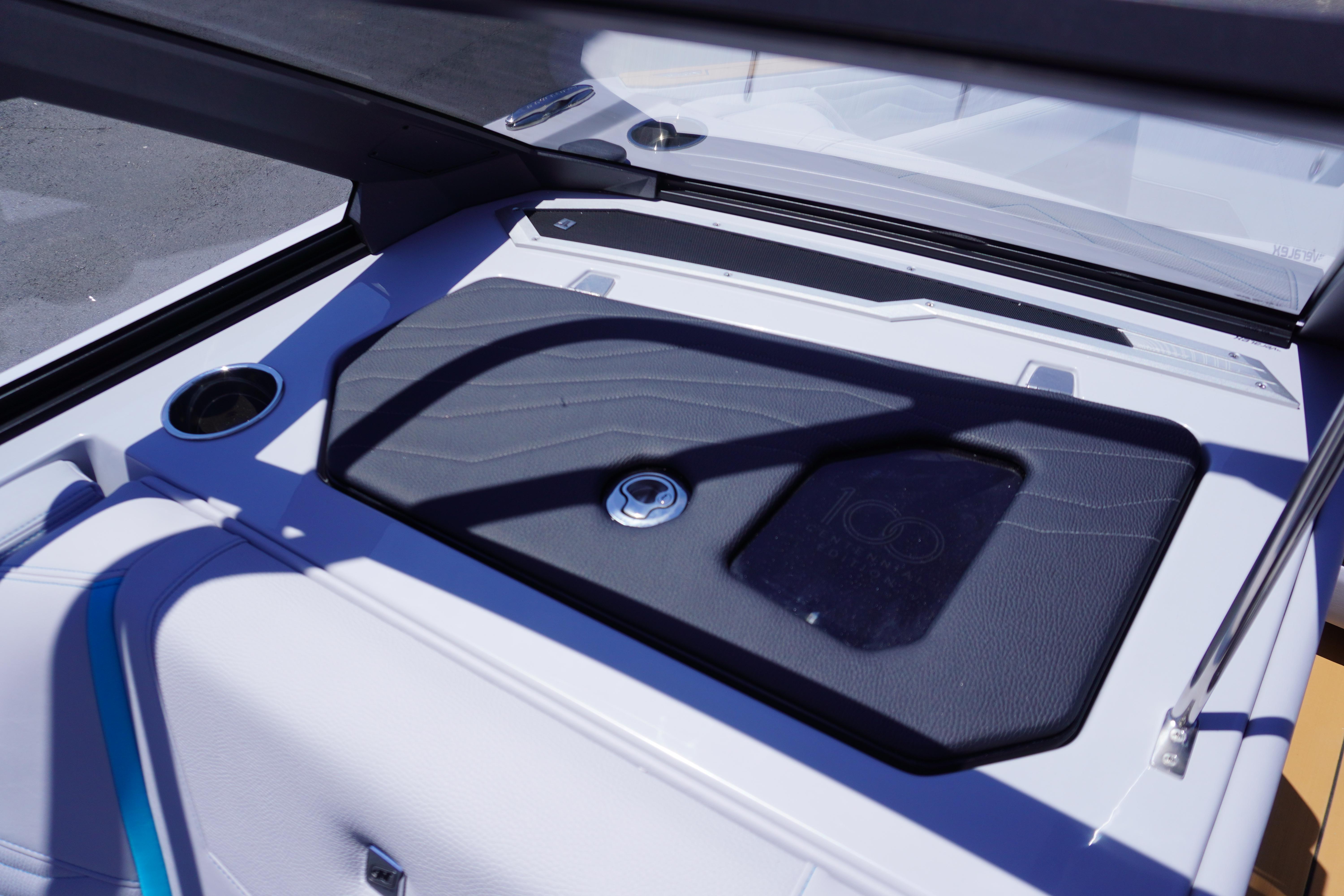 2025 Nautique Super Air Nautique G21 boat interior with sleek dashboard design.