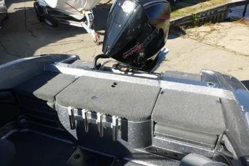 2026 Ranger 2080MS boat with motor, featuring spacious seating and storage.