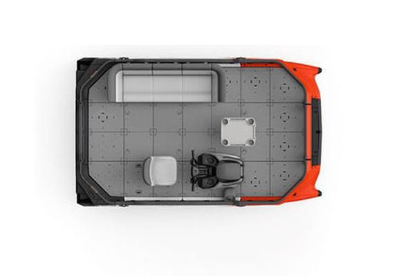 Manufacturer Provided Image: Top view of 2026 Sea-Doo Switch Compact, showcasing modular deck layout.