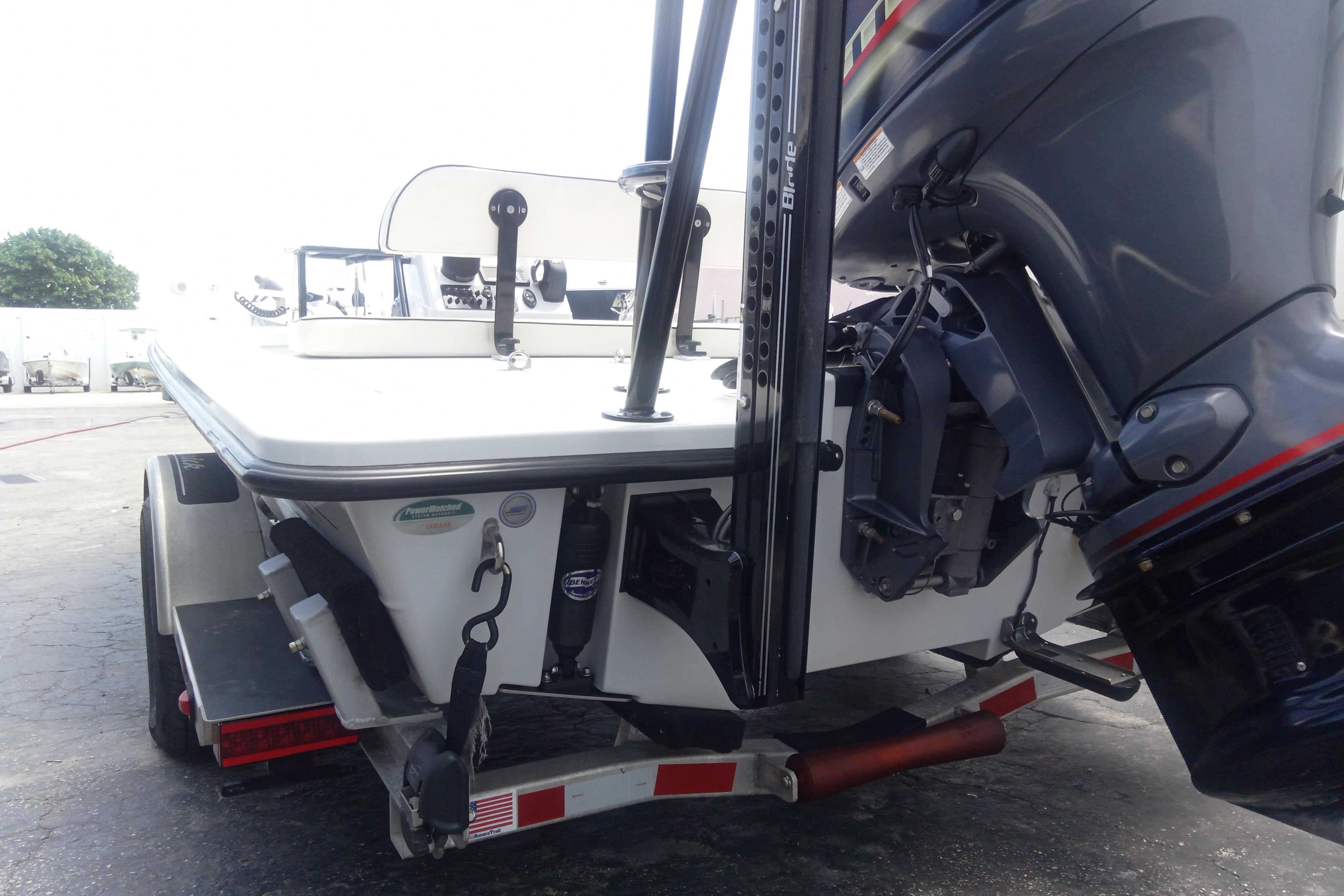 2020 Maverick 18 HPX-V boat on trailer, featuring powerful outboard motor.
