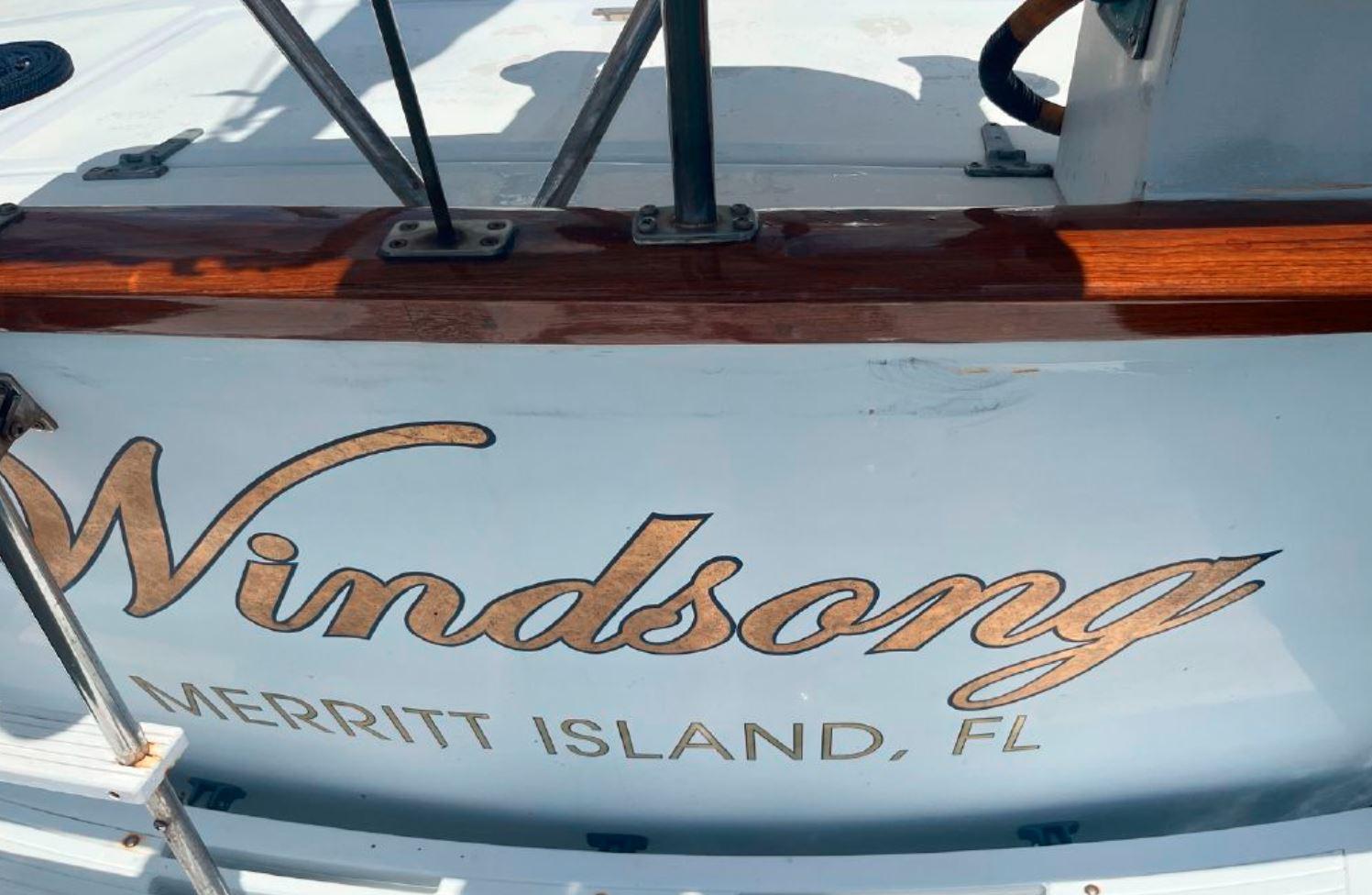 Irwin 54 sailboat named Windsong, Merritt Island, FL, 1990 model.