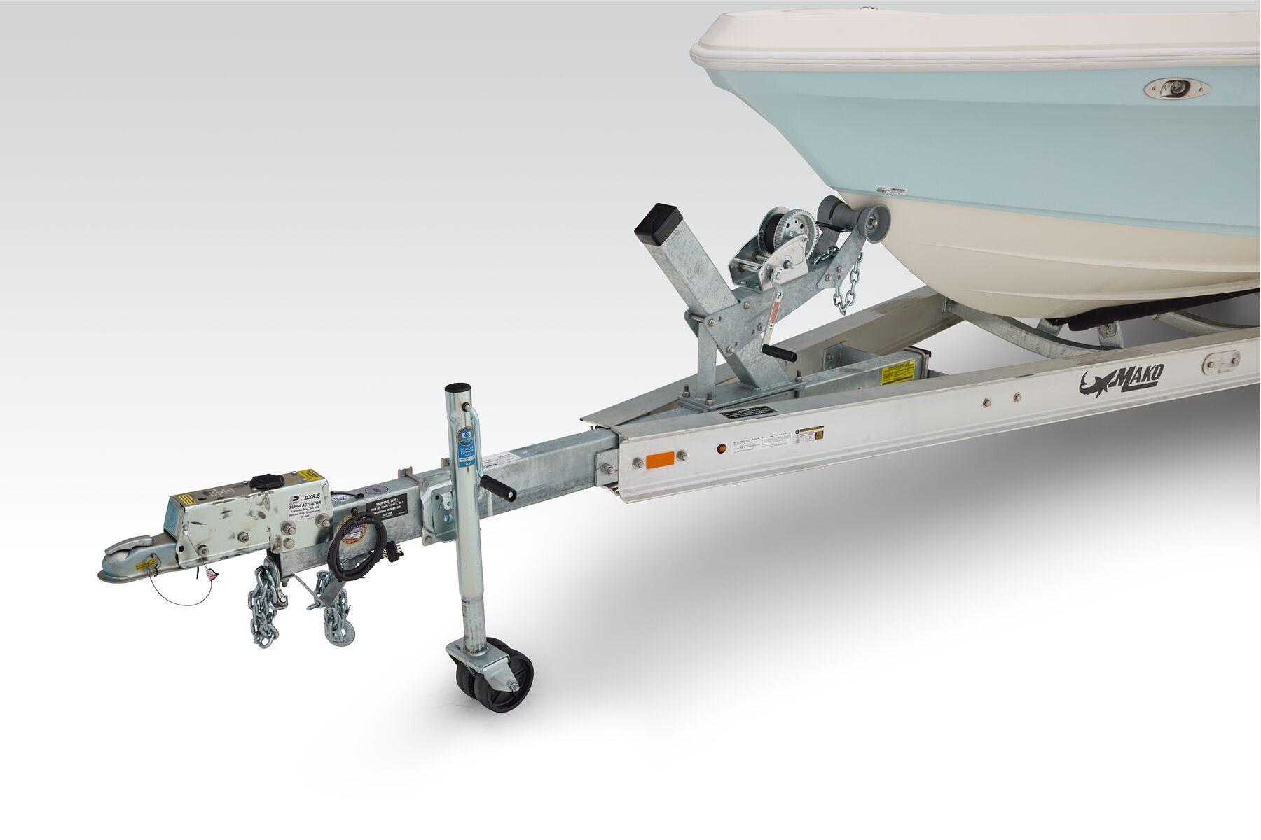 2026 Mako 24 APEX boat trailer with hitch and winch system.